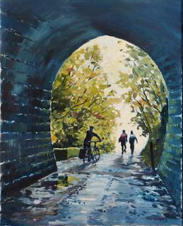 'Emerging from the Summit Tunnel' by Phil Dickson (SOLD)