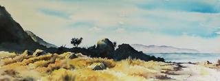 'Turakirae Landscape' by Phil Dickson (SOLD)