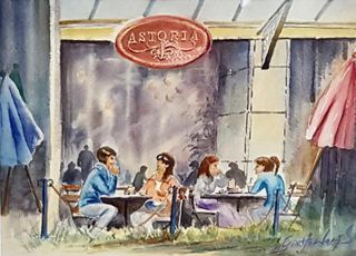 'Astoria Cafe' by Ginette Wang