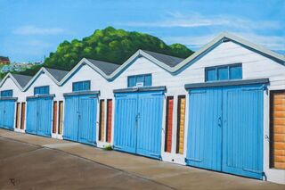 'Boat Harbour Sheds' by Graham Young (SOLD)