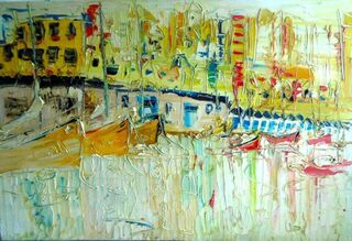 'The Boat Harbour' by Vincent Duncan (SOLD)