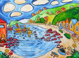 'Down to Island Bay' by Vincent Duncan (SOLD)
