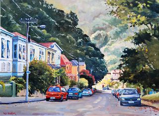 'Epuni St Aro Valley' by Phil Dickson (SOLD)