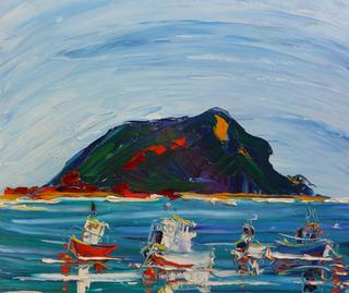 'Fishing Boats Island Bay' by Vincent Duncan