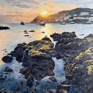 'Last Light Island Bay' by Iwen Yong (SOLD)