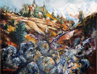 'Desert Road Central Plateau' by George Thompson (SOLD)