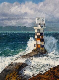 'Pt Halswell Lighthouse' by Iwen Yong