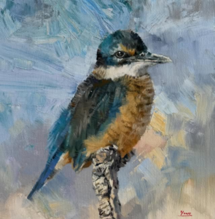 'Kotare Kingfisher' by Iwen Yong (SOLD)