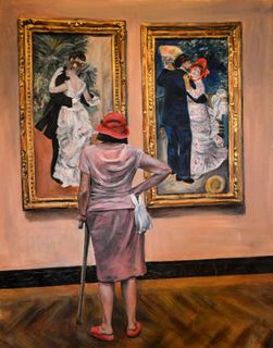 'Watching Renoir' by Escha van den Bogerd (SOLD)