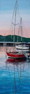 'Yachts at Port Nicholson' by Ronda Thompson (SOLD)