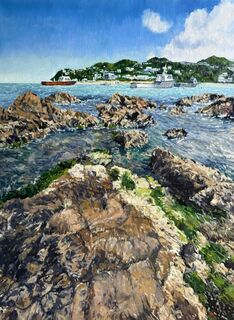 'Fishing Boats Island Bay' by Iwen Yong