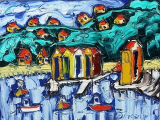 'Boatsheds' by Vincent Duncan