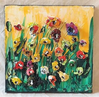 'Funky Flowers' by Vincent Duncan (SOLD)