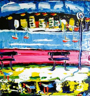 'At Oriental Bay' by Vincent Duncan (SOLD)
