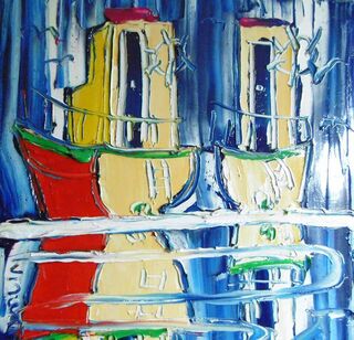 'Two Fishing Boats No 2' by Vincent Duncan