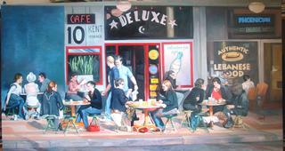'Cafe De Lux' by Zad Jabbour (SOLD)