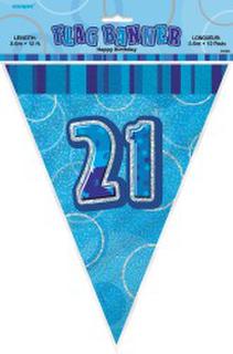 Banner Glitz Blue Flag 21
