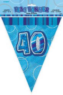 Banner Glitz Flag Blue 40