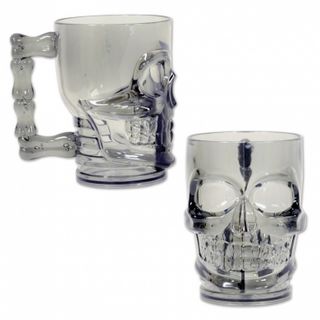Halloween Plastic Skull Mug 590ml