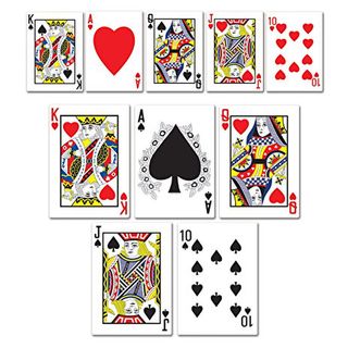Casino Mini Card Cutouts Pk10