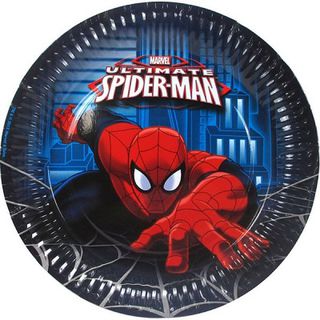 Spiderman Ultimate Paper Plates Pk8