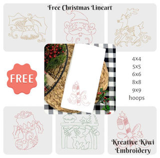 Free Christmas Lineart Designs