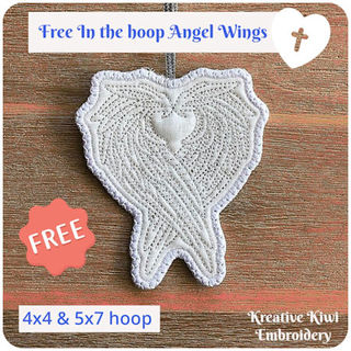 Free In the hoop Angel Wings