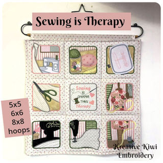 Sewing is Therapy Wall Hanging