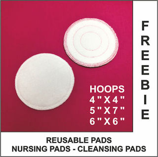 Free In the hoop Reusable Pads