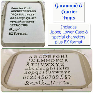 Garamond and Courier Font