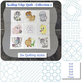 Scallop Edge Quilt Collection 2