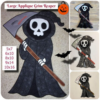Large Applique Grim Reaper