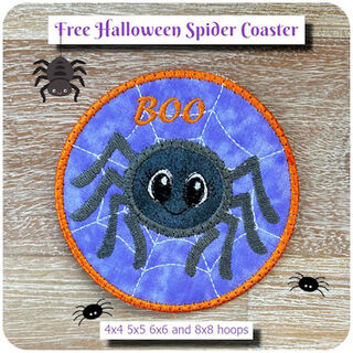 Free Halloween Spider Coaster