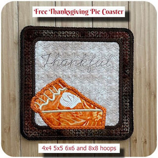 Free Thanksgiving Pie Coaster