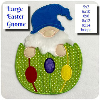 Large Applique Easter Gnome