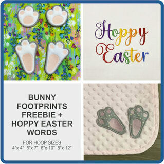 Free Bunny Footprints