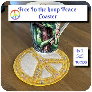 Free Peace Sign Coaster
