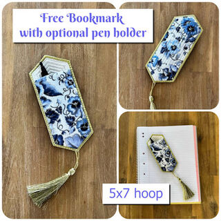 Free Bookmark with optional pen holder