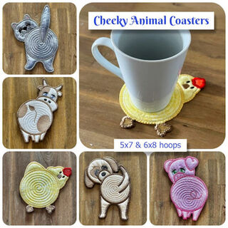 Cheeky Animal Coasters