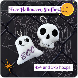 Free In the hoop Halloween Stuffies