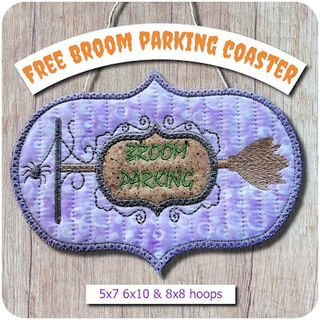 Free Broom Parking Coaster