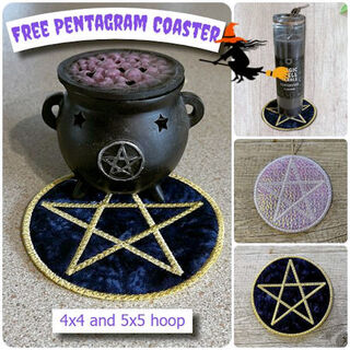 Free Pentagram Coaster