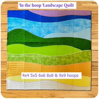 Landscape Quilt made in the hoop