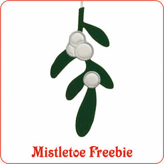 Free Mistletoe In the hoop