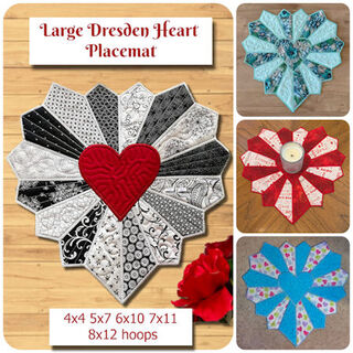 Large Dresden Heart Placemat