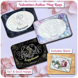 Zodiac Valentines Coaster