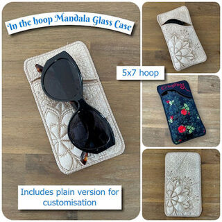 In the hoop Mandala Glass Case