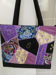 Crazy Patch Bag Large Applique Machine Embroidery Design