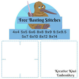 How to align designs using Basting Stitches