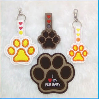 How to make Puffy Foam Paw Key Ring